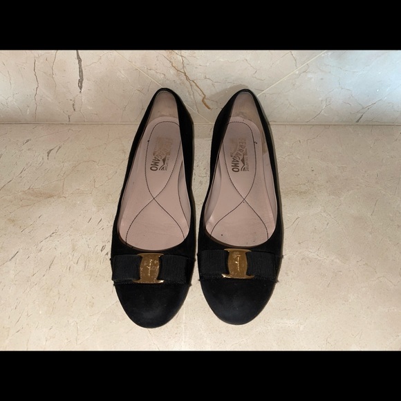 Salvatore Ferragamo Shoes - Ferragamo Suede Ballet Flats